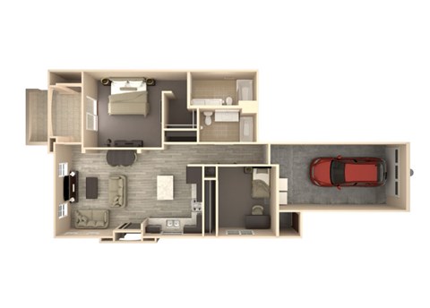 Atlantis 2 bedroom 2 bathroom At Bella Victoria Apartments In Mesa, AZ